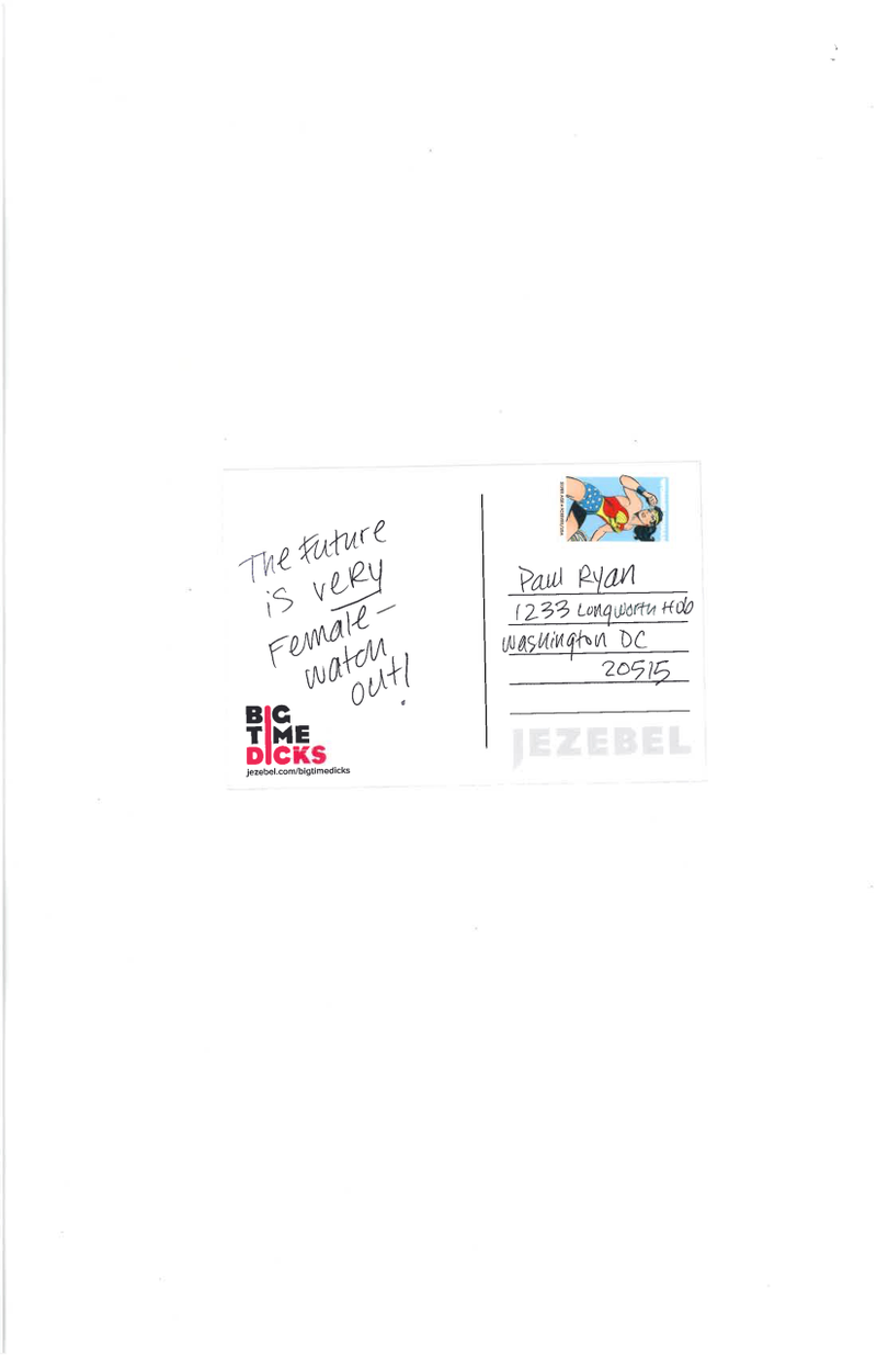 Illustration for article titled POST CARDS TO BIG TIME DICKS